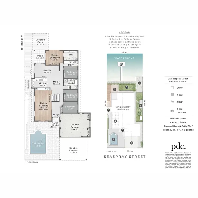 Floorplan of Homely house listing, 25 Seaspray Street, Paradise Point QLD 4216