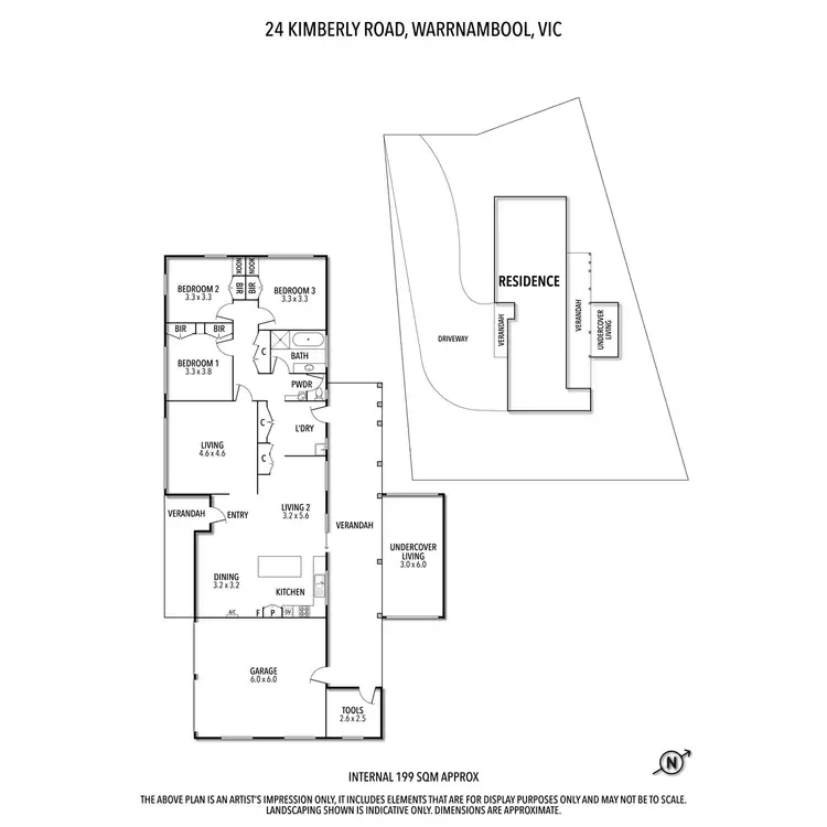 Floorplan of Homely house listing, 24 Kimberly Road, Warrnambool VIC 3280