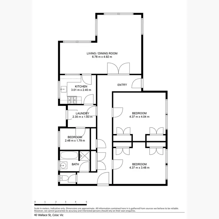 Floorplan of Homely house listing, 40 Wallace Street, Colac VIC 3250