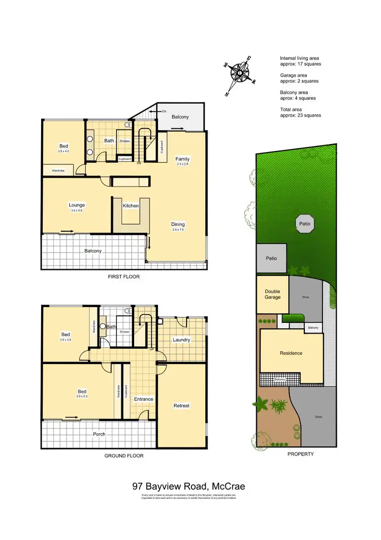 Floorplan of Homely house listing, 97 Bayview Road, Mccrae VIC 3938