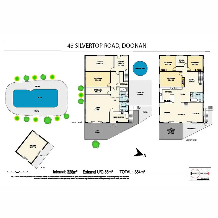 Floorplan of Homely house listing, 43 Silvertop Road, Doonan QLD 4562