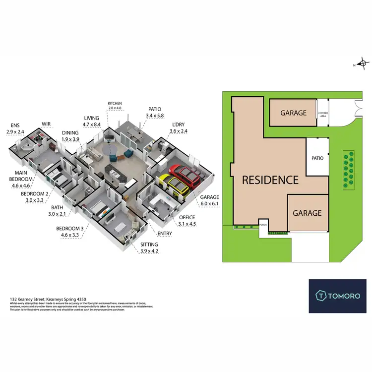 Floorplan of Homely house listing, 132 Kearney Street, Kearneys Spring QLD 4350
