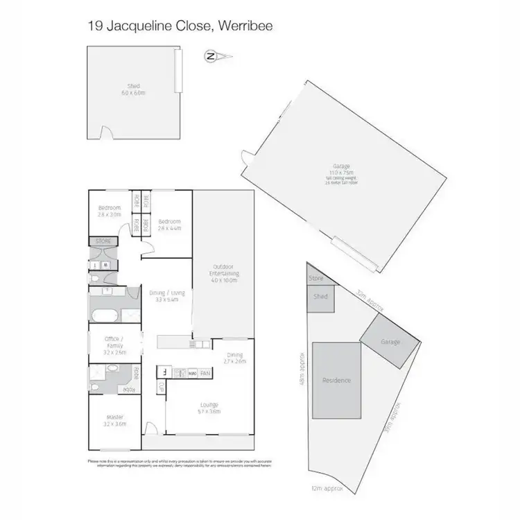 Floorplan of Homely house listing, 19 Jacqueline Close, Werribee VIC 3030