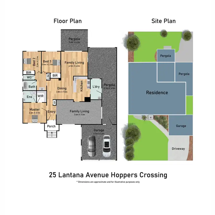 Floorplan of Homely house listing, 25 Lantana Avenue, Hoppers Crossing VIC 3029