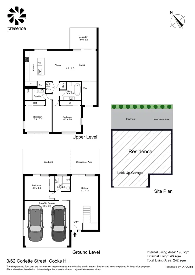 Floorplan of Homely townhouse listing, 3/62 Corlette Street, Cooks Hill NSW 2300