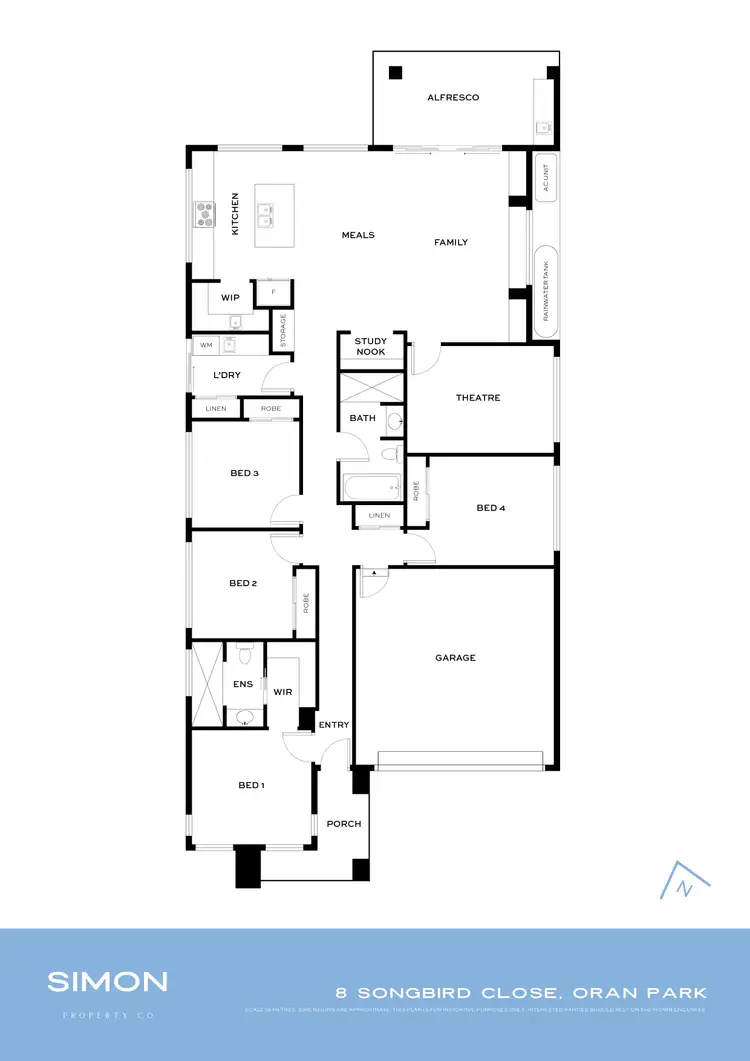 Floorplan of Homely house listing, 8 Songbird Close, Oran Park NSW 2570