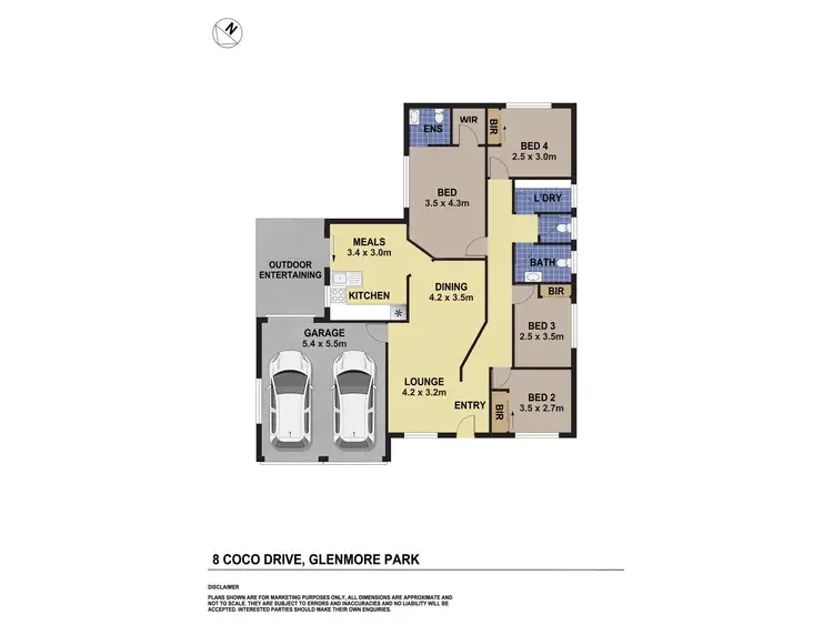Floorplan of Homely house listing, 8 Coco Drive, Glenmore Park NSW 2745