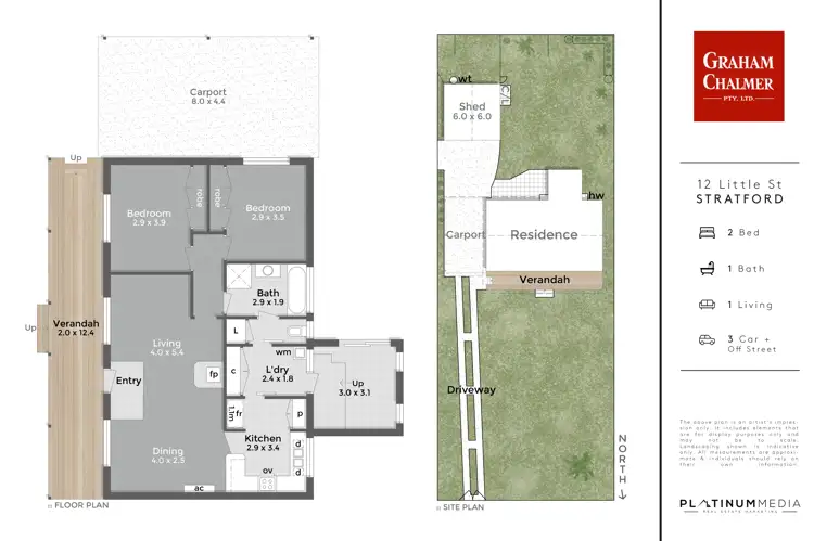 Floorplan of Homely house listing, 12 Little Street, Stratford VIC 3862