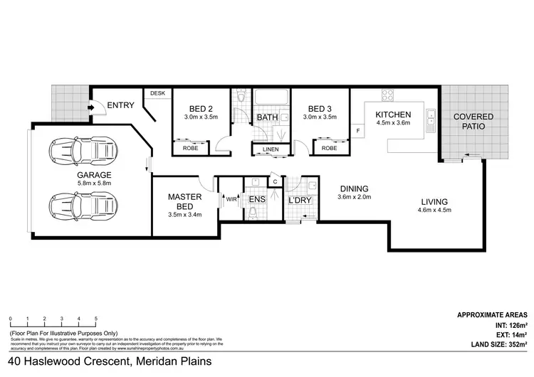 Floorplan of Homely house listing, 40 Haslewood Crescent, Meridan Plains QLD 4551