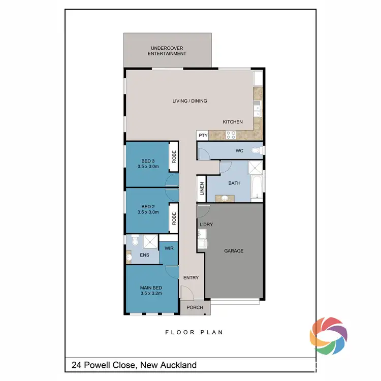 Floorplan of Homely house listing, 24 Powell Close, New Auckland QLD 4680