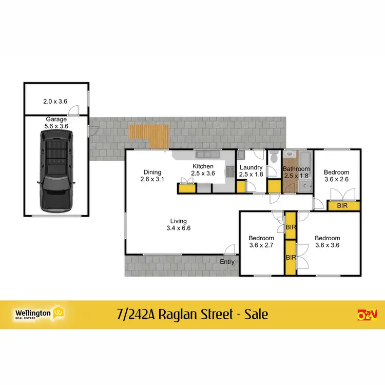 Floorplan of Homely unit listing, 7/242A Raglan Street, Sale VIC 3850