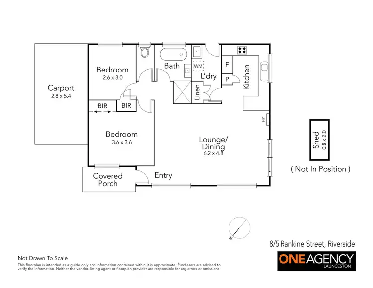 Floorplan of Homely unit listing, 8/5 Rankine Street, Riverside TAS 7250