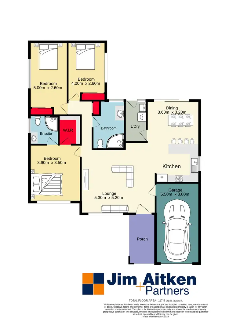 Floorplan of Homely villa listing, 23/113 The Lakes Drive, Glenmore Park NSW 2745