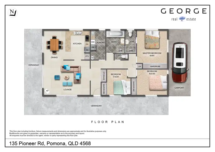Floorplan of Homely house listing, 135 Pioneer Road, Pomona QLD 4568
