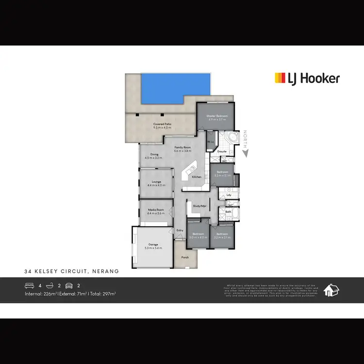 Floorplan of Homely house listing, 34 Kelsey Circuit, Nerang QLD 4211