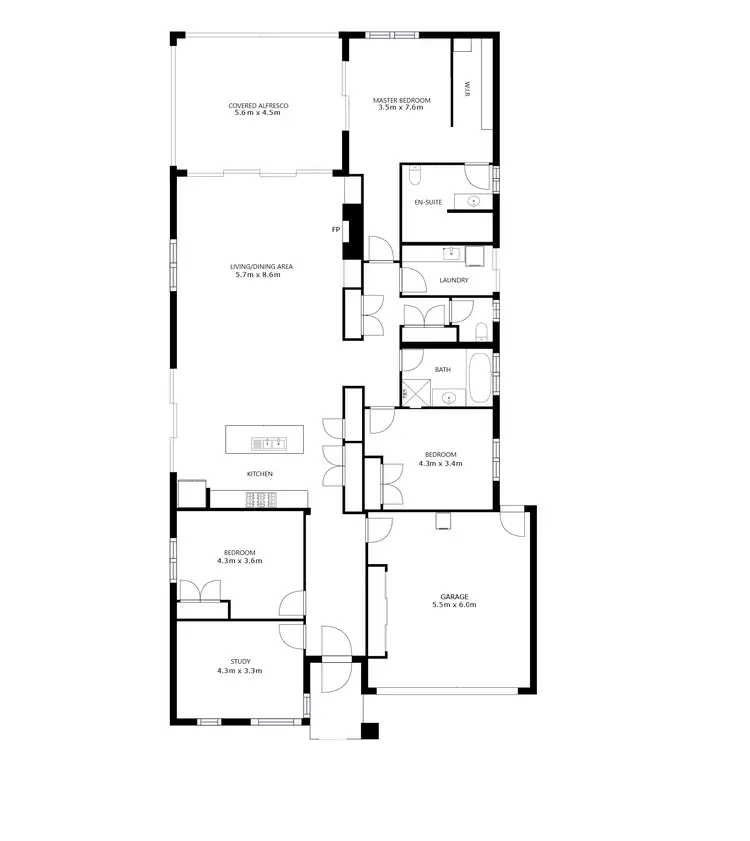 Floorplan of Homely house listing, 19 Borland Circuit, Wodonga VIC 3690