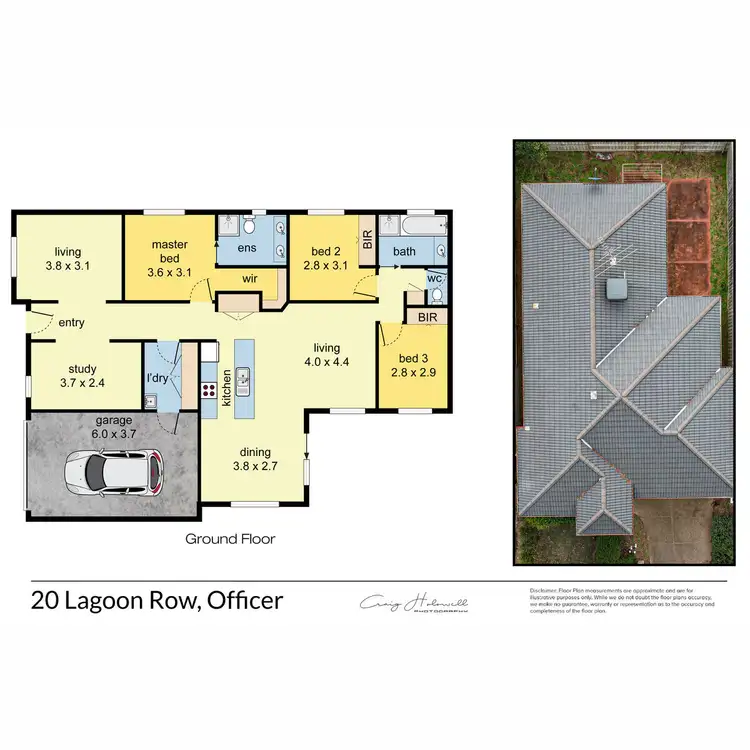 Floorplan of Homely house listing, 20 Lagoon Row, Officer VIC 3809
