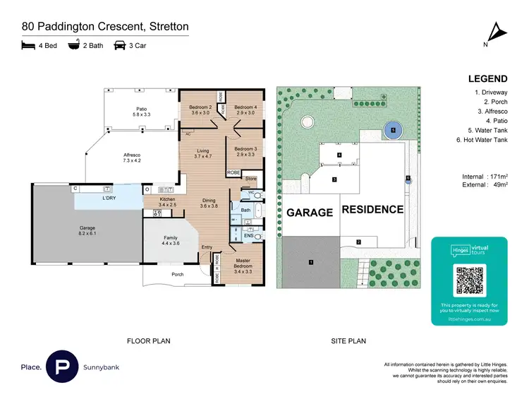 Floorplan of Homely house listing, 80 Paddington Crescent, Stretton QLD 4116