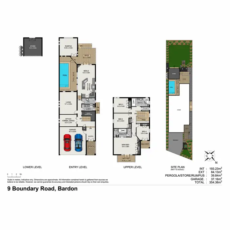 Floorplan of Homely house listing, 9 Boundary Road, Bardon QLD 4065