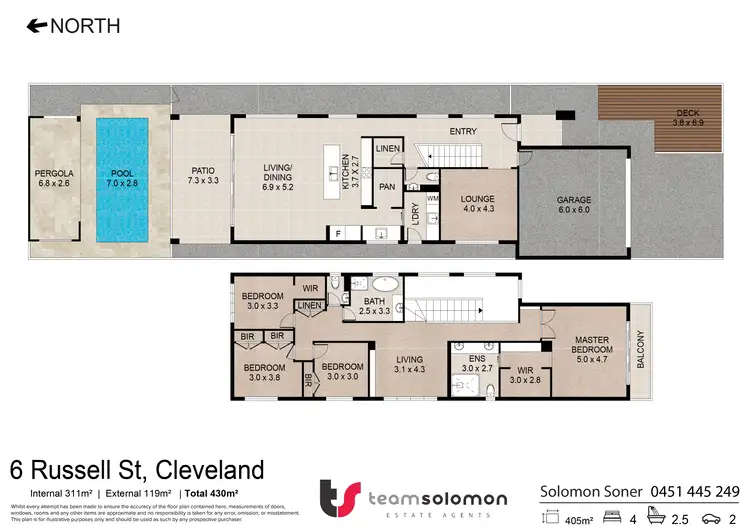Floorplan of Homely house listing, 6 Russell Street, Cleveland QLD 4163