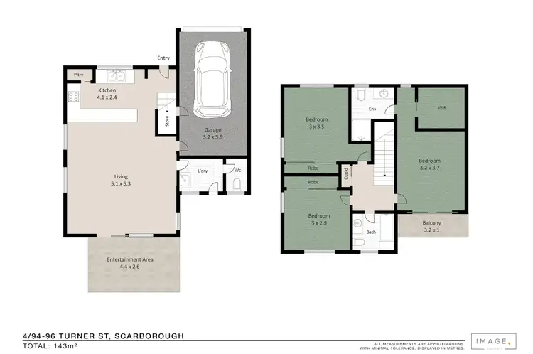 Floorplan of Homely townhouse listing, 4/94-96 Turner Street, Scarborough QLD 4020
