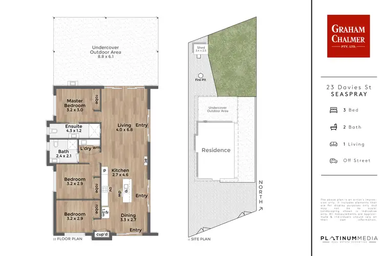 Floorplan of Homely house listing, 23 Davies Street, Seaspray VIC 3851