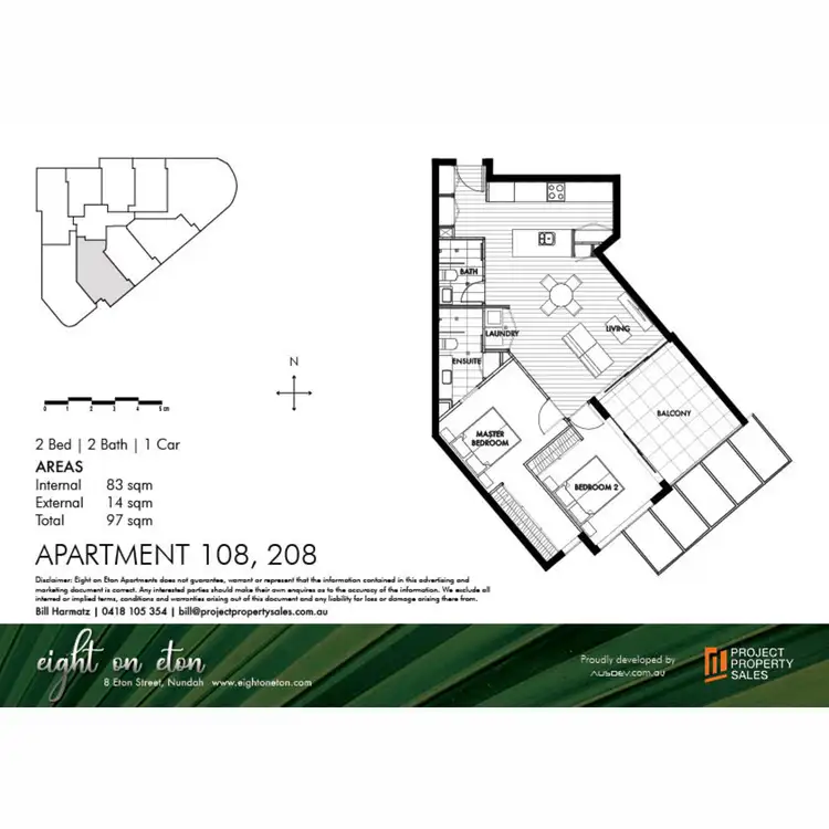 Floorplan of Homely apartment listing, 108/8 Eton Street, Nundah QLD 4012