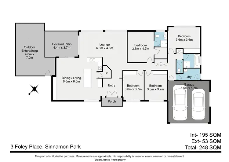 Floorplan of Homely house listing, 3 Foley Place, Sinnamon Park QLD 4073