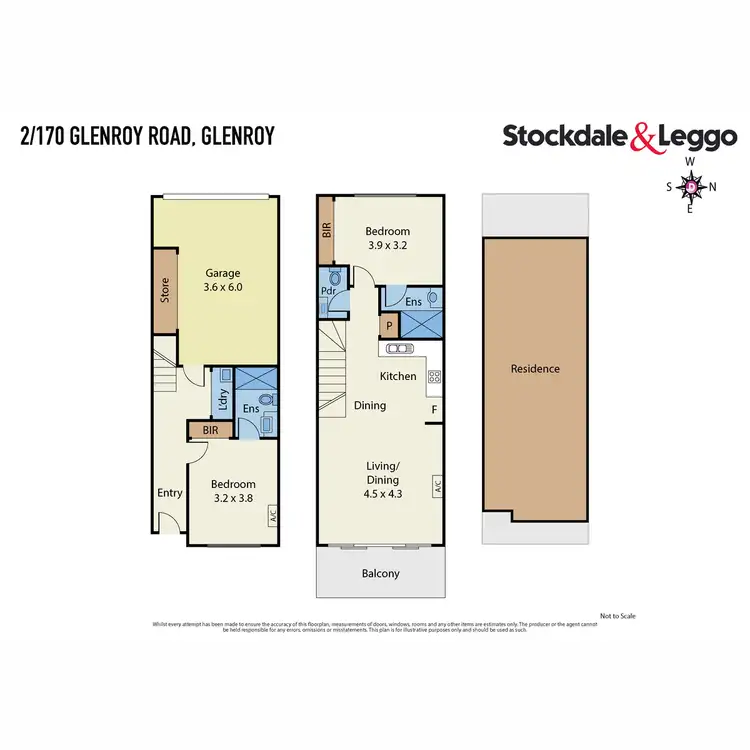 Floorplan of Homely townhouse listing, 2/170 Glenroy Road, Glenroy VIC 3046