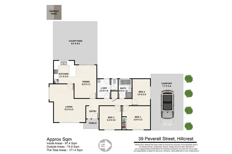 Floorplan of Homely house listing, 39 Peverell Street, Hillcrest QLD 4118