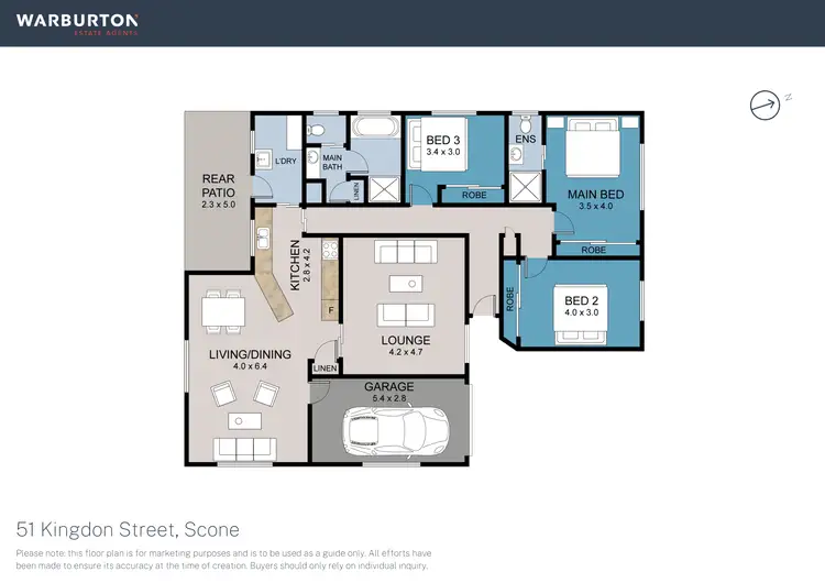Floorplan of Homely house listing, 51 Kingdon Street, Scone NSW 2337