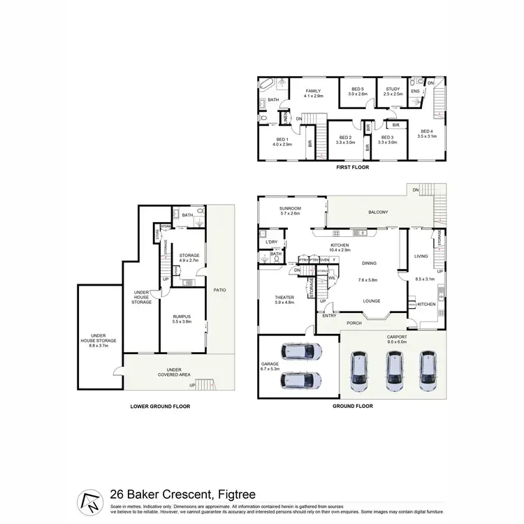 Floorplan of Homely house listing, 26 Baker Crescent, Figtree NSW 2525