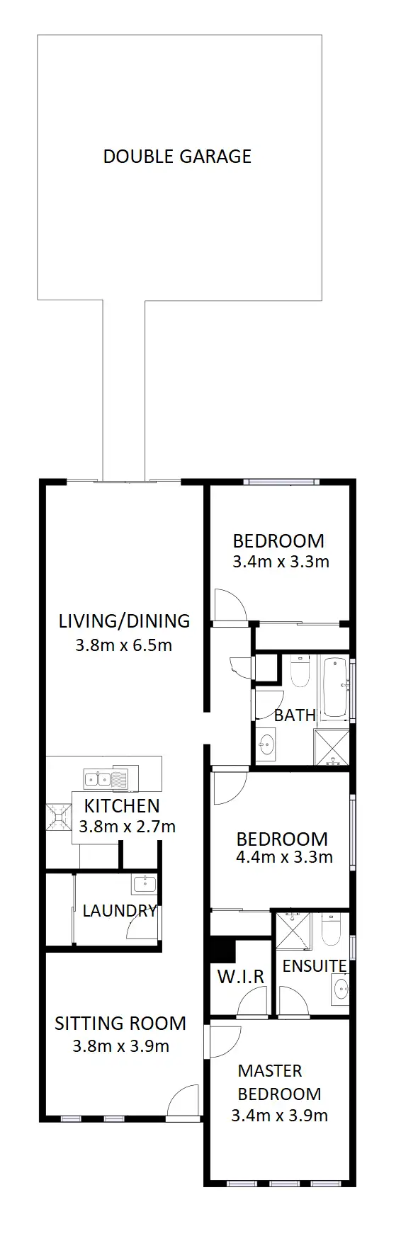 Floorplan of Homely house listing, 55 Omeara Street, Wodonga VIC 3690