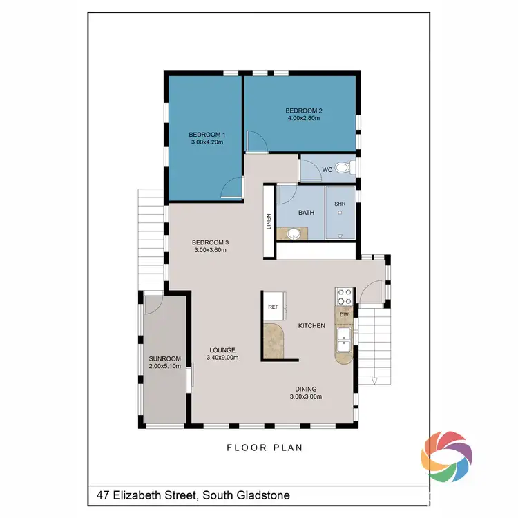 Floorplan of Homely house listing, 47 Elizabeth Street, South Gladstone QLD 4680