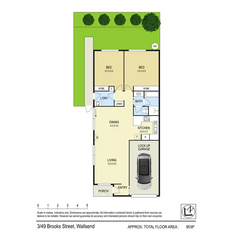 Floorplan of Homely villa listing, 3/49 Brooks Street, Wallsend NSW 2287