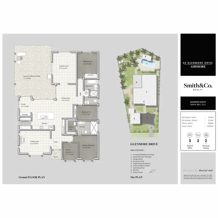 Floorplan of Homely house listing, 64 Glenmore Drive, Ashmore QLD 4214
