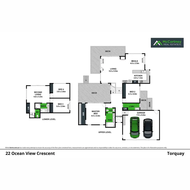 Floorplan of Homely house listing, 22 Ocean View Crescent, Torquay VIC 3228