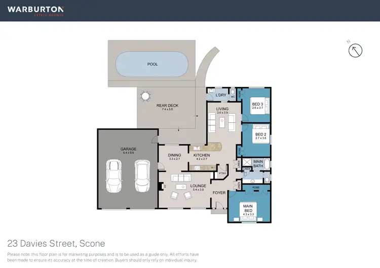 Floorplan of Homely house listing, 23 Davies Street, Scone NSW 2337