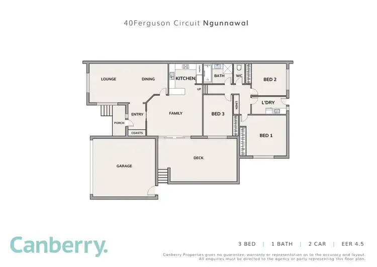 Floorplan of Homely house listing, 40 Ferguson Circuit, Ngunnawal ACT 2913