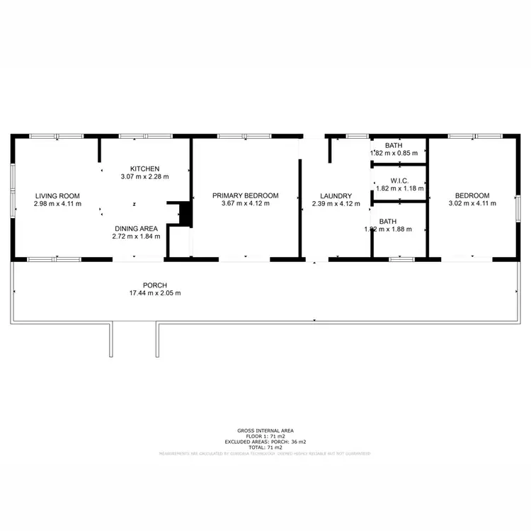 Floorplan of Homely rural property listing, 936 Black Duck Creek Road, Black Duck Creek QLD 4343