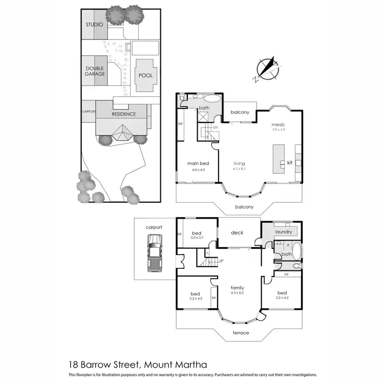Floorplan of Homely house listing, 18 Barrow Street, Mount Martha VIC 3934
