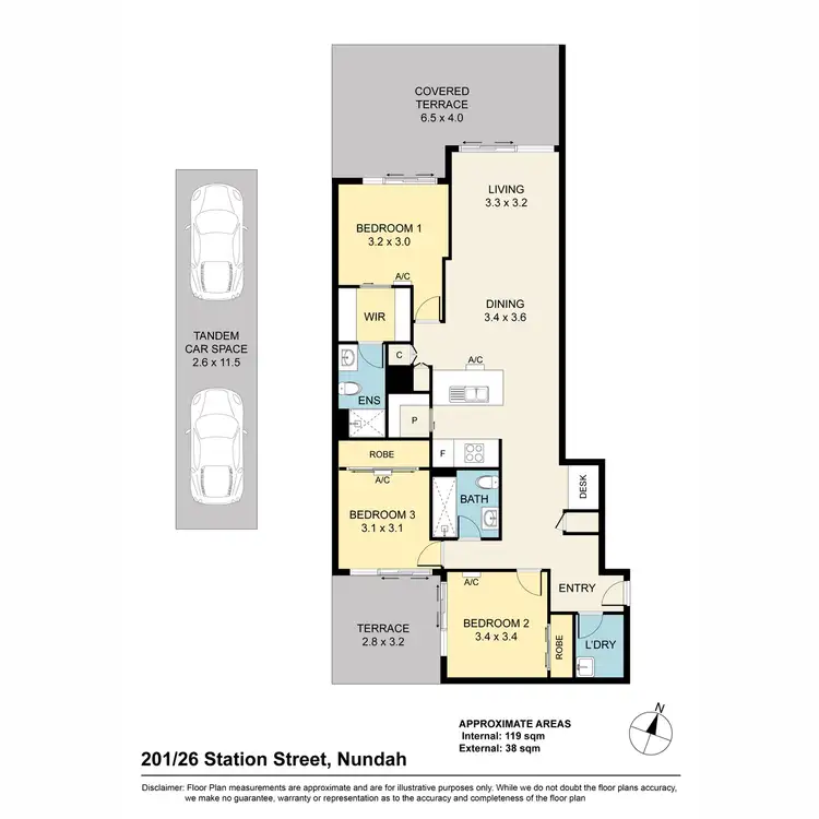 Floorplan of Homely unit listing, 201/26 Station Street, Nundah QLD 4012