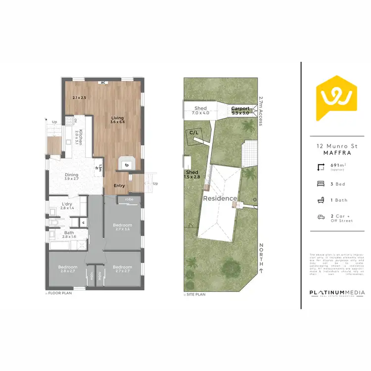 Floorplan of Homely house listing, 12 Munro Street, Maffra VIC 3860