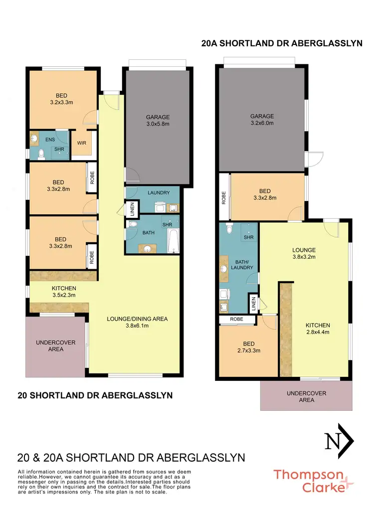 Floorplan of Homely semi-detached listing, 20 Shortland Drive, Aberglasslyn NSW 2320