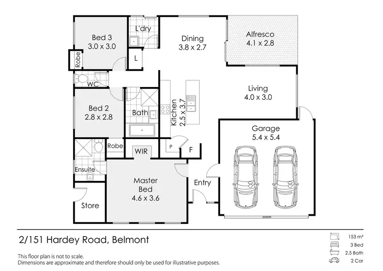 Floorplan of Homely house listing, 2/151 Hardey Road, Belmont WA 6104