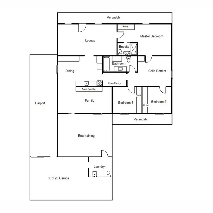 Floorplan of Homely house listing, 15 Mildred Street, Port Augusta West SA 5700