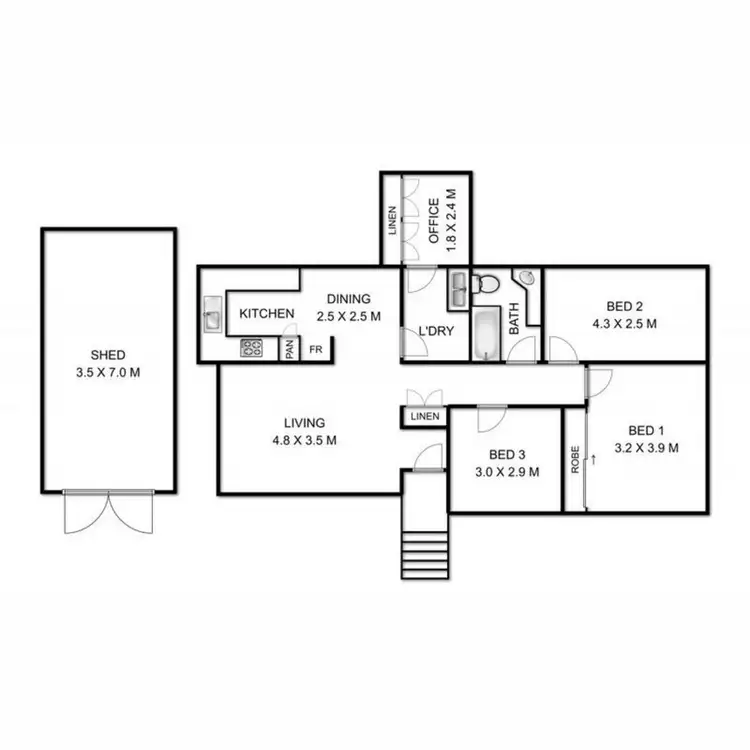Floorplan of Homely house listing, 8 Frederick Street, East Toowoomba QLD 4350