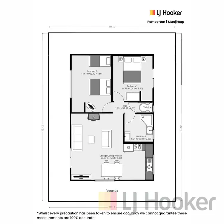 Floorplan of Homely house listing, 10/713 Pemberton-Northcliffe Road (Crowea), Pemberton WA 6260