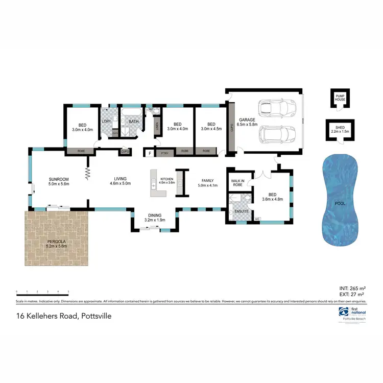 Floorplan of Homely house listing, 16 Kellehers Road, Pottsville NSW 2489