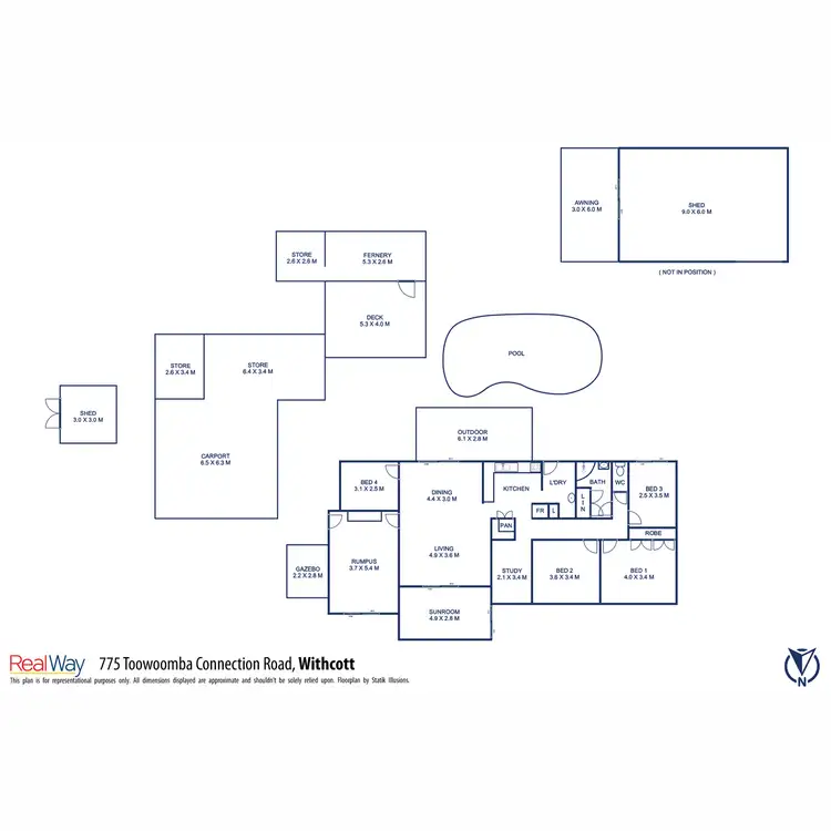 Floorplan of Homely house listing, 775 Toowoomba Connection Road, Withcott QLD 4352
